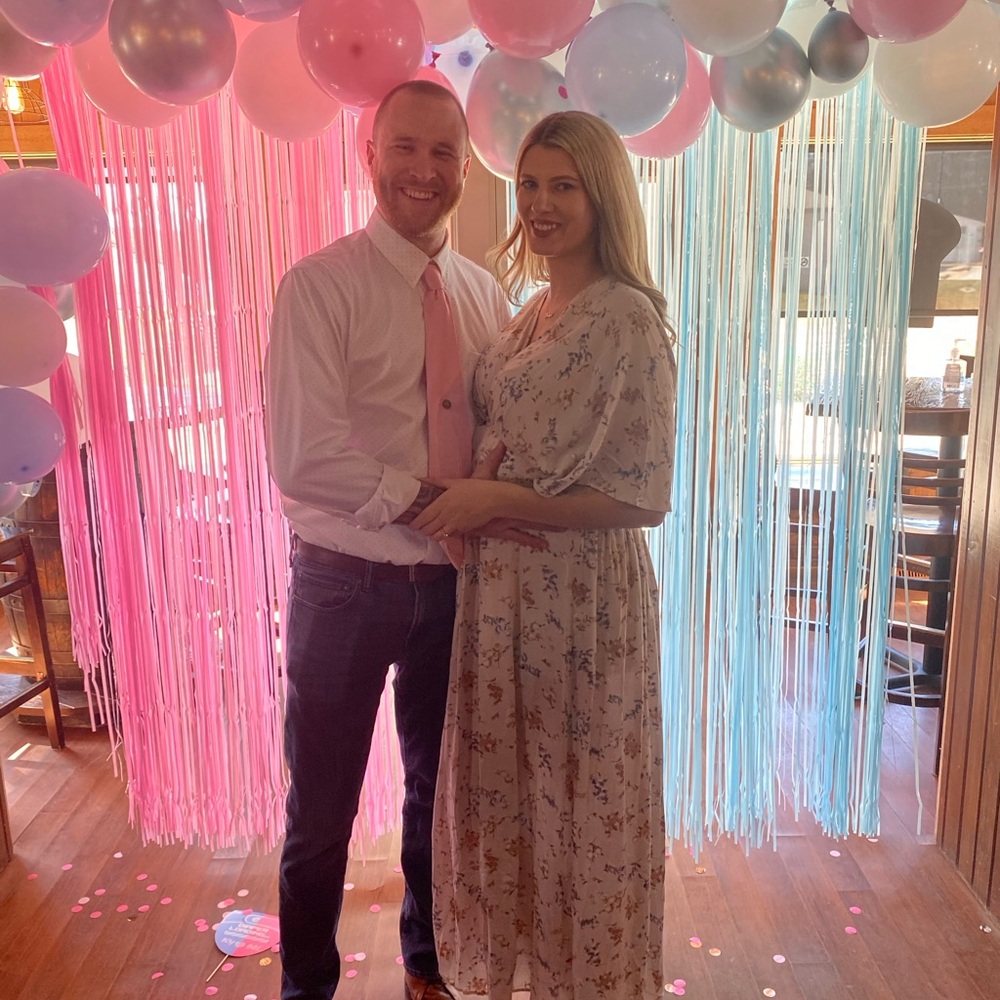 Vici Cream Maxi Dress (Gender Reveal or Wedding)